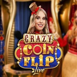 Crazy Coin Flip logo by Evolution at Vivaspin CasinoCrazy Coin Flip