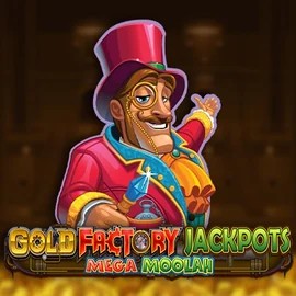 Official Jackpots logo: Gold Factory Jackpots Mega Moolah by Aurum Signature Studios at Vivaspin Casino