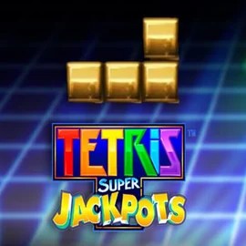 Tetris Super Jackpots slot visual from WMS available on vivaspins.de